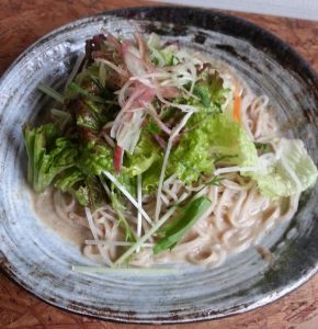 季節限定　ごまサラダ蕎麦